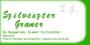 szilveszter graner business card